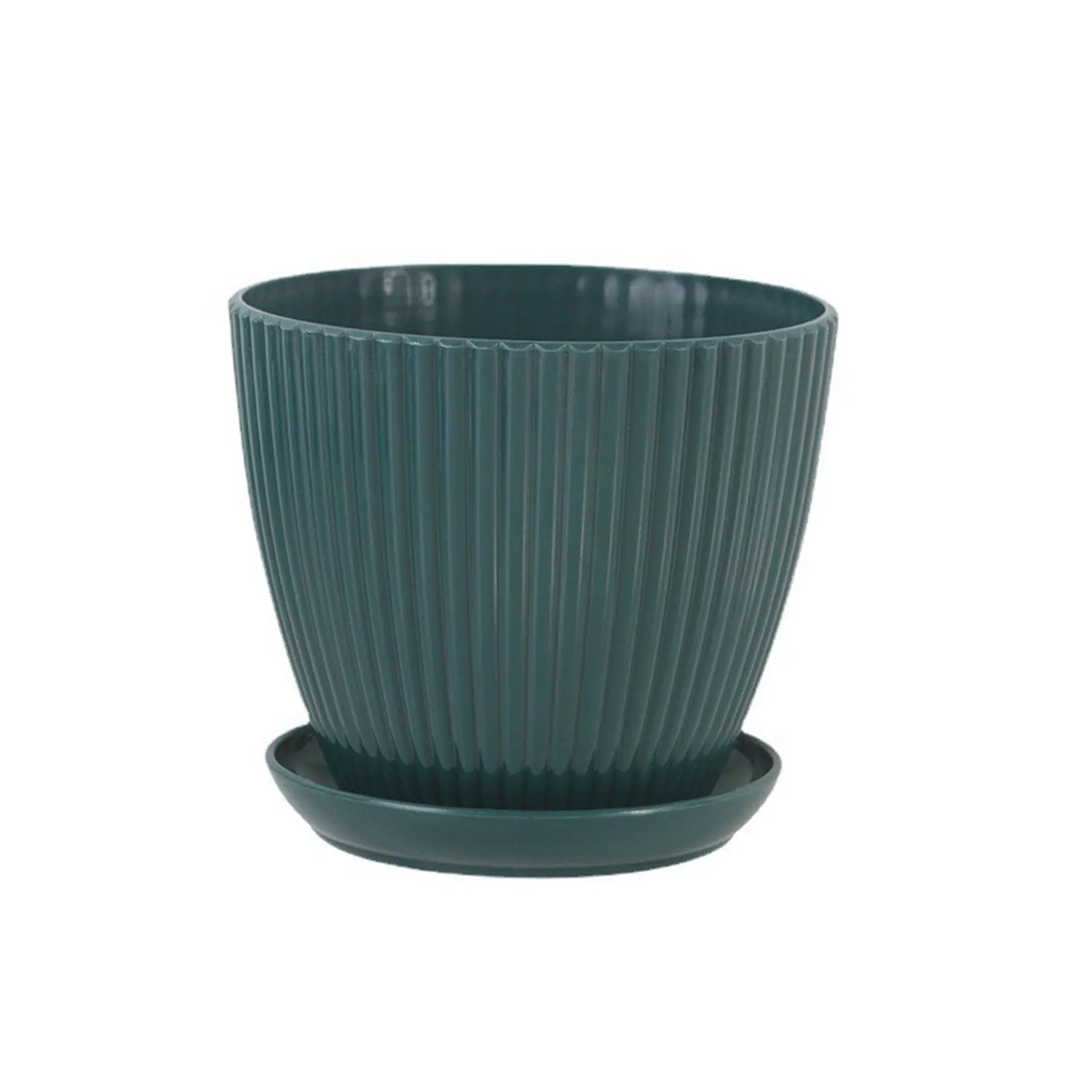 Home Garden Pots with Tray Planters Flower Plant Pots Multi Color Flower Seedling Nursery Pots with Tray for Outdoor Indoor FU