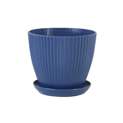 Home Garden Pots with Tray Planters Flower Plant Pots Multi Color Flower Seedling Nursery Pots with Tray for Outdoor Indoor FU